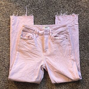 Just Black Women's Light Pink Ankle Jeans